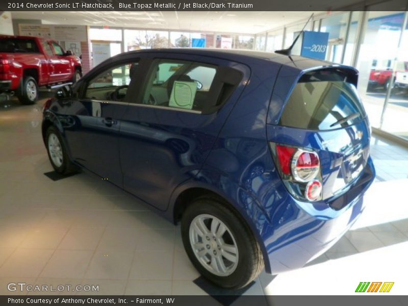 Blue Topaz Metallic / Jet Black/Dark Titanium 2014 Chevrolet Sonic LT Hatchback