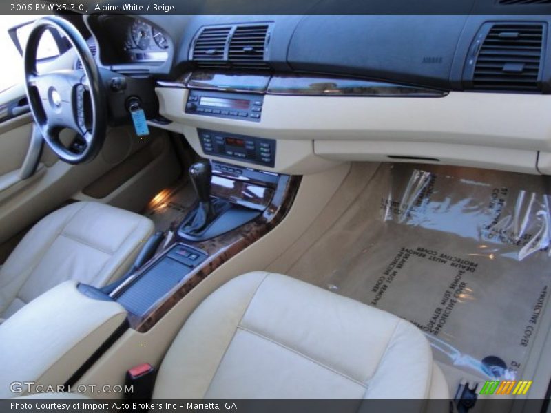 Alpine White / Beige 2006 BMW X5 3.0i
