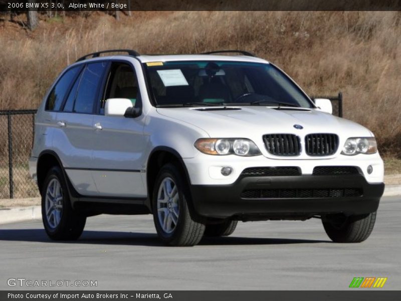 Alpine White / Beige 2006 BMW X5 3.0i