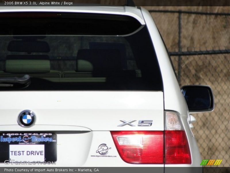 Alpine White / Beige 2006 BMW X5 3.0i