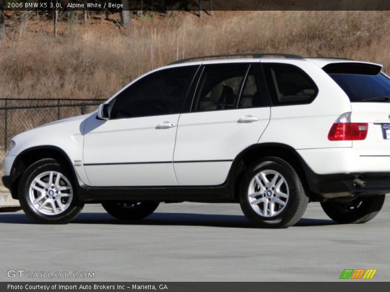 Alpine White / Beige 2006 BMW X5 3.0i