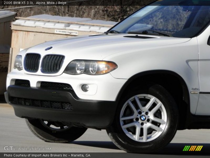 Alpine White / Beige 2006 BMW X5 3.0i