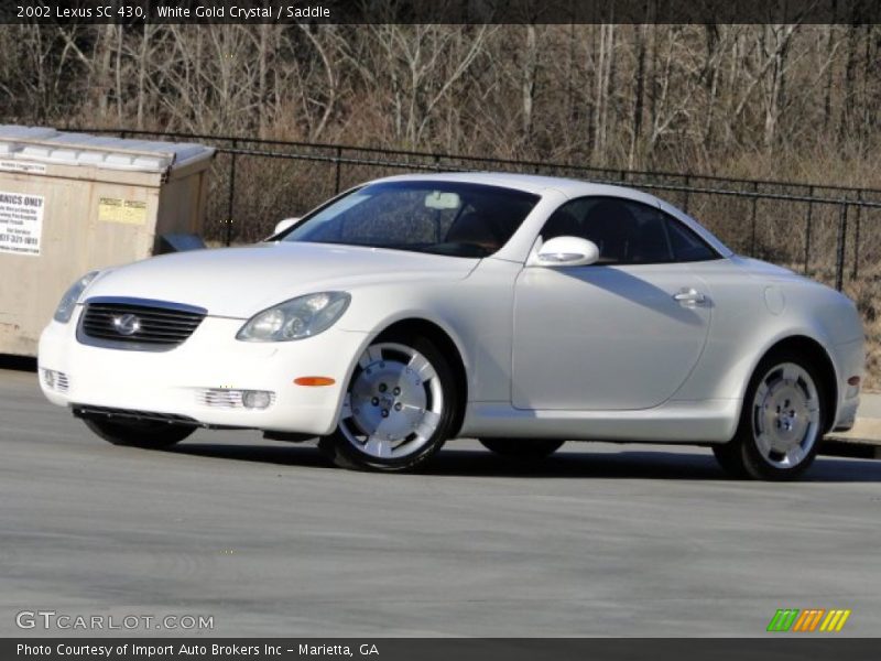White Gold Crystal / Saddle 2002 Lexus SC 430