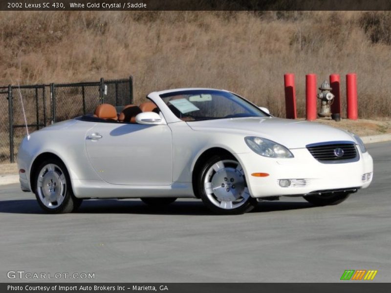 White Gold Crystal / Saddle 2002 Lexus SC 430