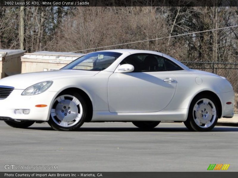 White Gold Crystal / Saddle 2002 Lexus SC 430