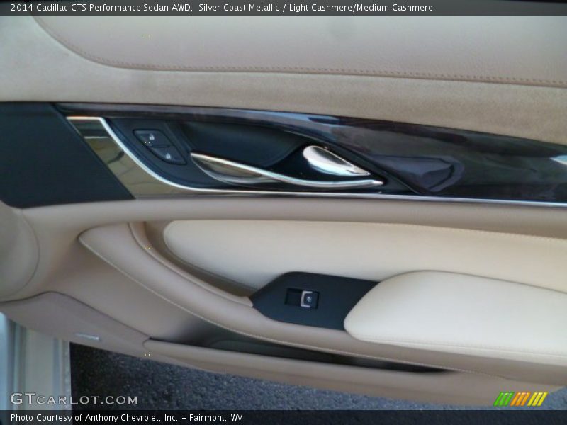 Silver Coast Metallic / Light Cashmere/Medium Cashmere 2014 Cadillac CTS Performance Sedan AWD