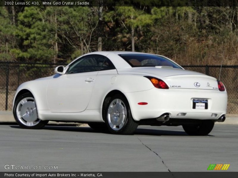 White Gold Crystal / Saddle 2002 Lexus SC 430