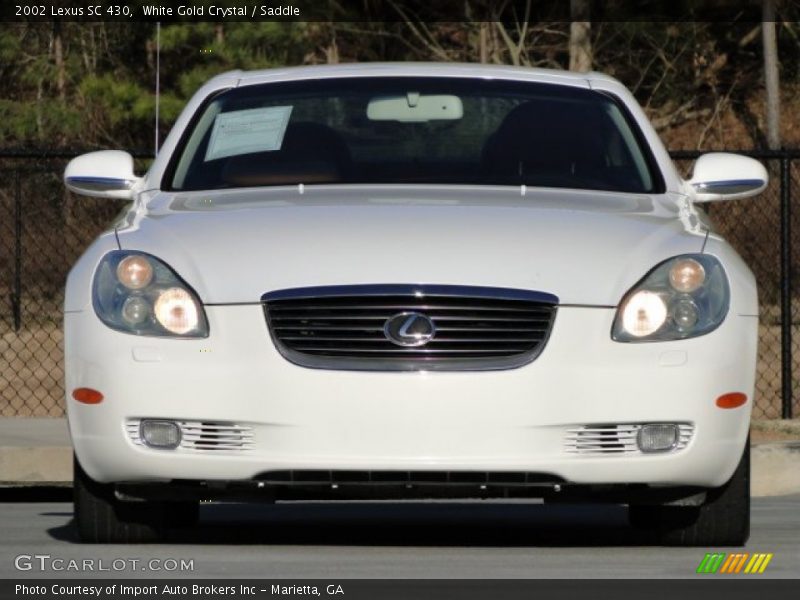 White Gold Crystal / Saddle 2002 Lexus SC 430