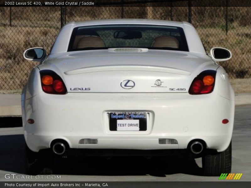 White Gold Crystal / Saddle 2002 Lexus SC 430