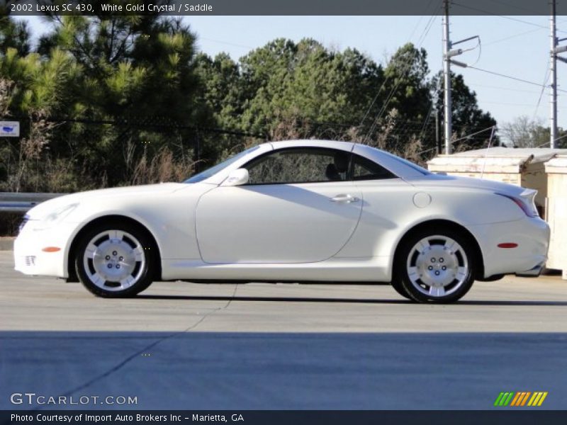 White Gold Crystal / Saddle 2002 Lexus SC 430