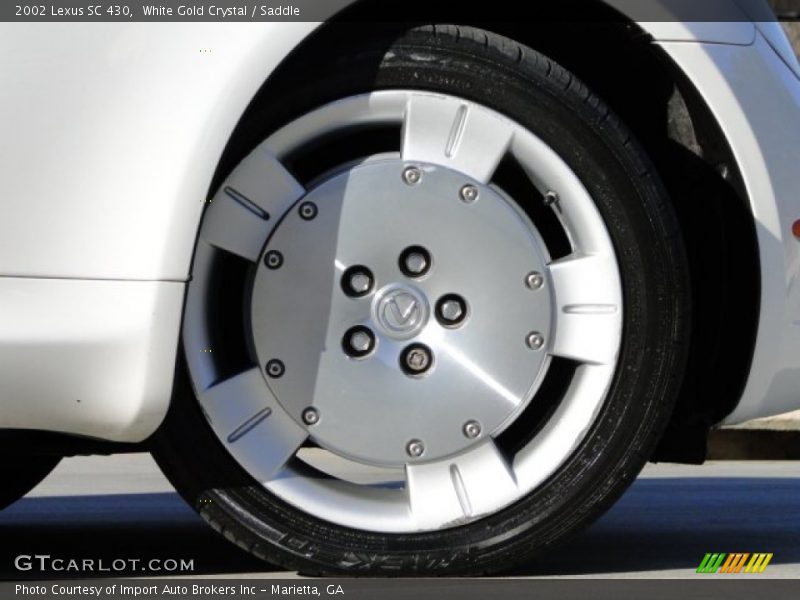 White Gold Crystal / Saddle 2002 Lexus SC 430