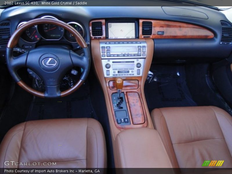White Gold Crystal / Saddle 2002 Lexus SC 430