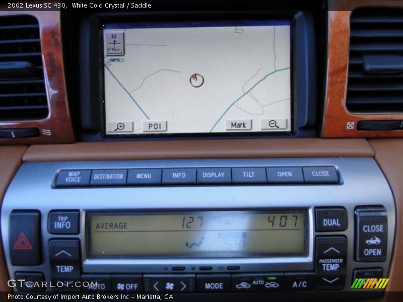 White Gold Crystal / Saddle 2002 Lexus SC 430