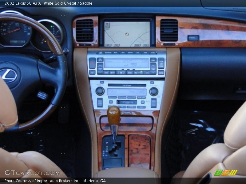 White Gold Crystal / Saddle 2002 Lexus SC 430