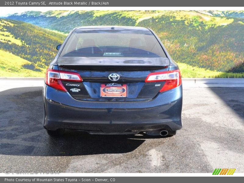 Attitude Black Metallic / Black/Ash 2012 Toyota Camry SE