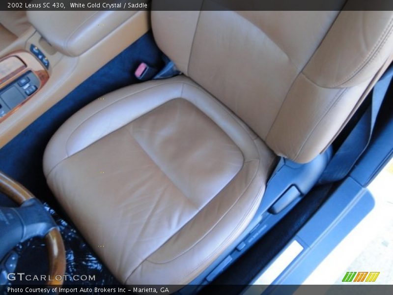 White Gold Crystal / Saddle 2002 Lexus SC 430