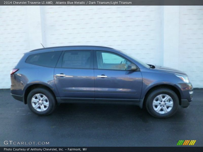 Atlantis Blue Metallic / Dark Titanium/Light Titanium 2014 Chevrolet Traverse LS AWD