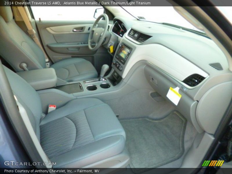 Atlantis Blue Metallic / Dark Titanium/Light Titanium 2014 Chevrolet Traverse LS AWD