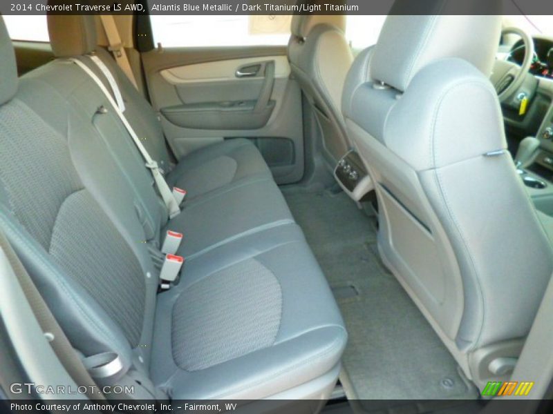 Atlantis Blue Metallic / Dark Titanium/Light Titanium 2014 Chevrolet Traverse LS AWD