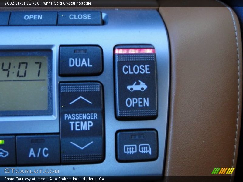 White Gold Crystal / Saddle 2002 Lexus SC 430