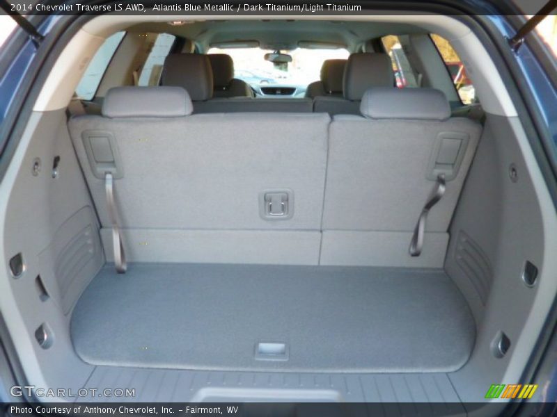 Atlantis Blue Metallic / Dark Titanium/Light Titanium 2014 Chevrolet Traverse LS AWD