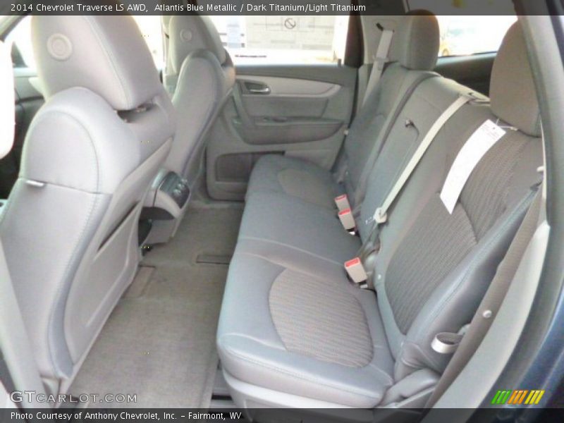 Atlantis Blue Metallic / Dark Titanium/Light Titanium 2014 Chevrolet Traverse LS AWD