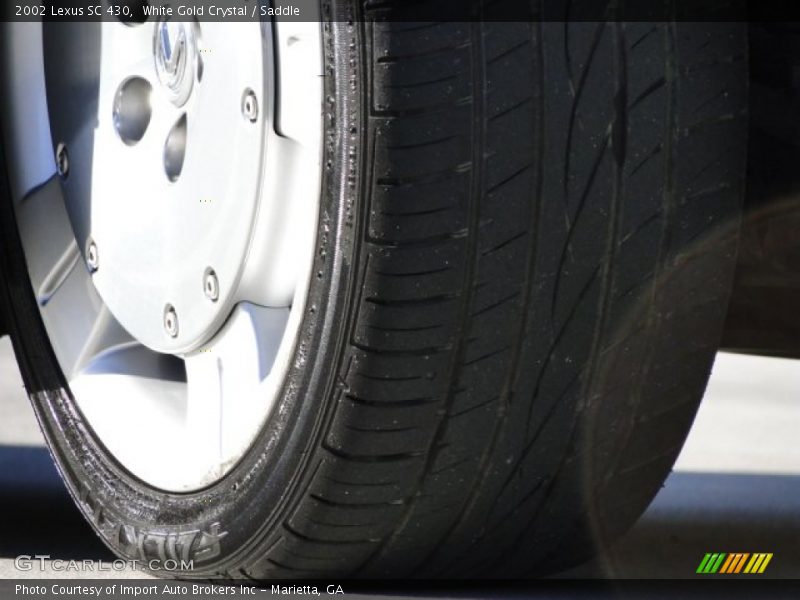 White Gold Crystal / Saddle 2002 Lexus SC 430