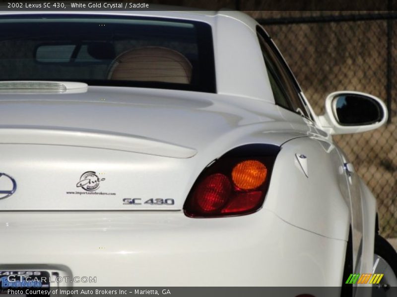 White Gold Crystal / Saddle 2002 Lexus SC 430
