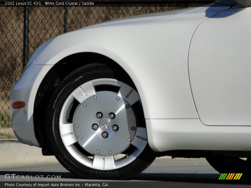 White Gold Crystal / Saddle 2002 Lexus SC 430