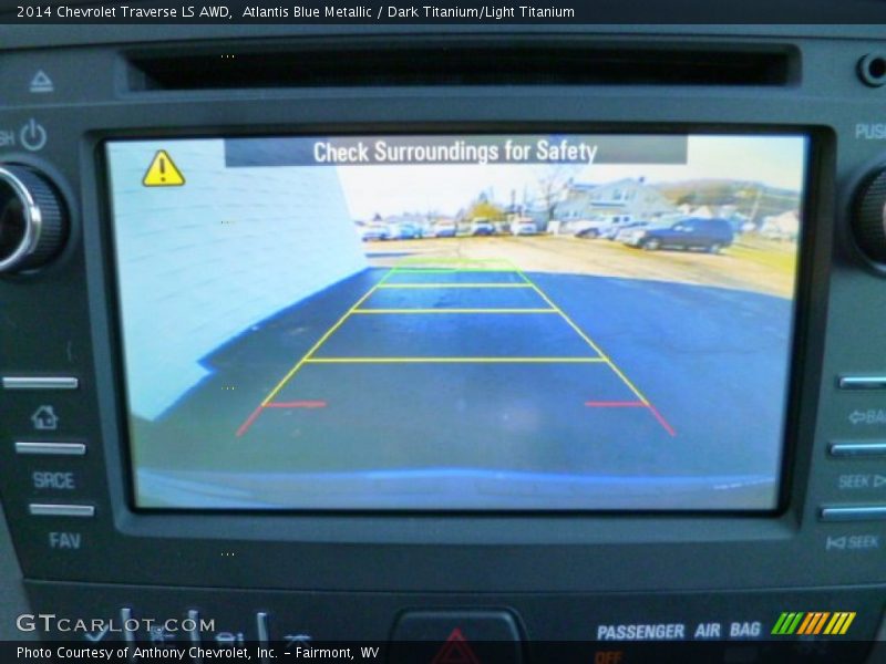 Atlantis Blue Metallic / Dark Titanium/Light Titanium 2014 Chevrolet Traverse LS AWD