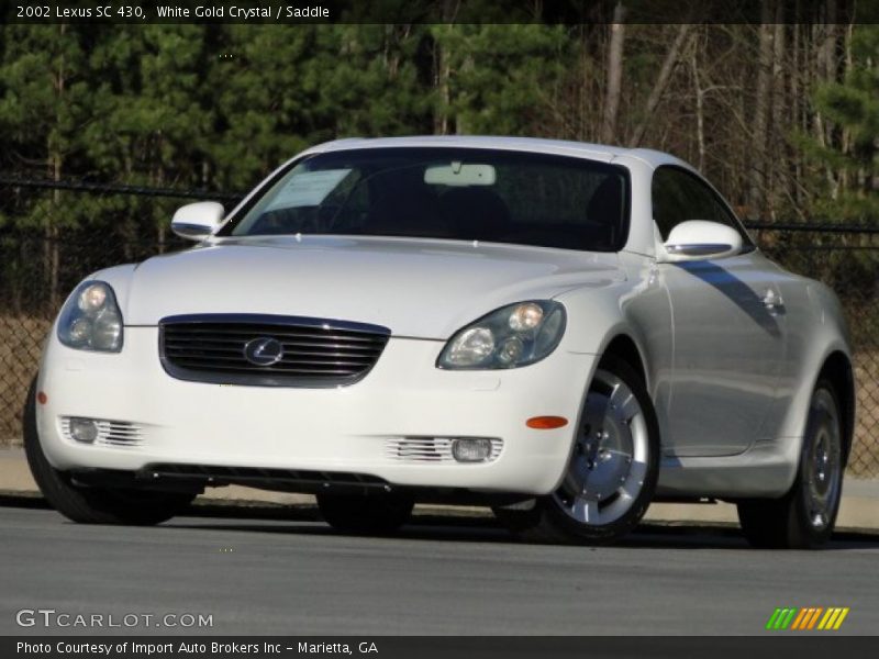 White Gold Crystal / Saddle 2002 Lexus SC 430