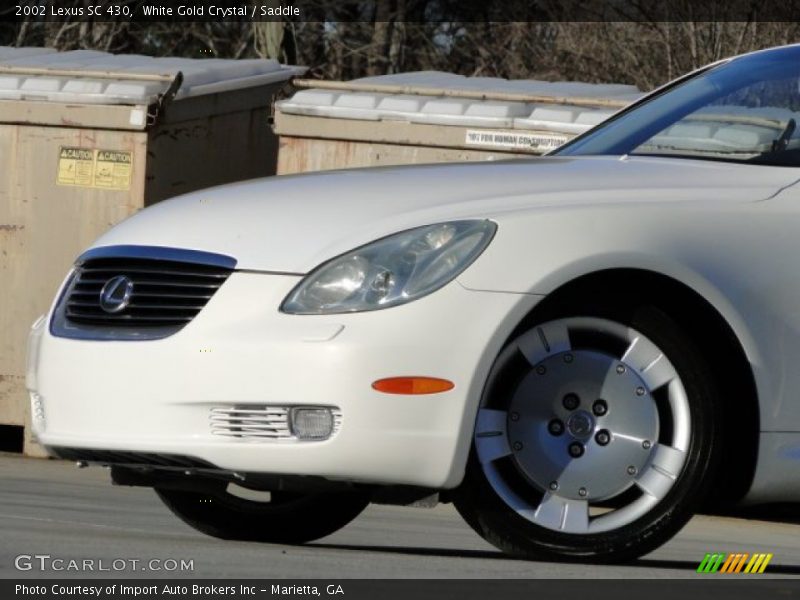 White Gold Crystal / Saddle 2002 Lexus SC 430