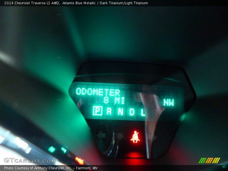 Atlantis Blue Metallic / Dark Titanium/Light Titanium 2014 Chevrolet Traverse LS AWD