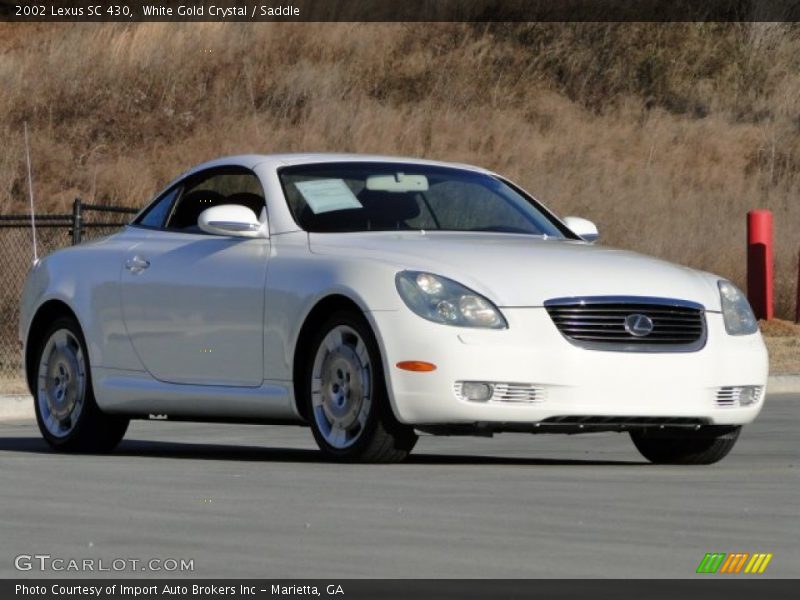 White Gold Crystal / Saddle 2002 Lexus SC 430