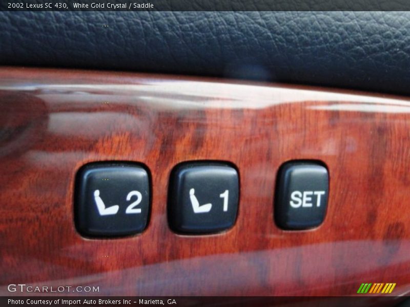 White Gold Crystal / Saddle 2002 Lexus SC 430