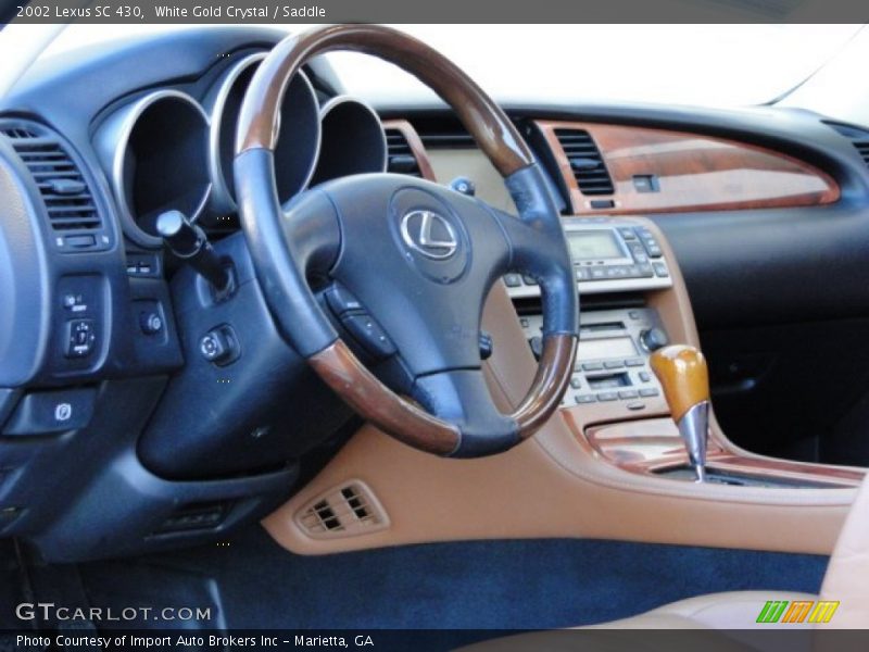 White Gold Crystal / Saddle 2002 Lexus SC 430