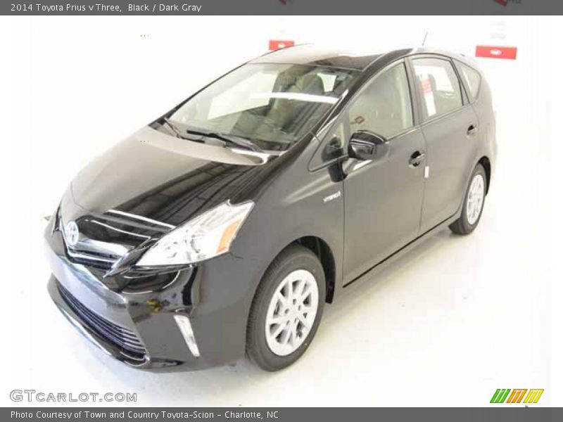 Black / Dark Gray 2014 Toyota Prius v Three