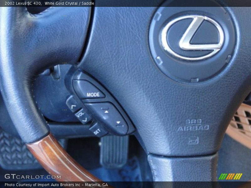 White Gold Crystal / Saddle 2002 Lexus SC 430