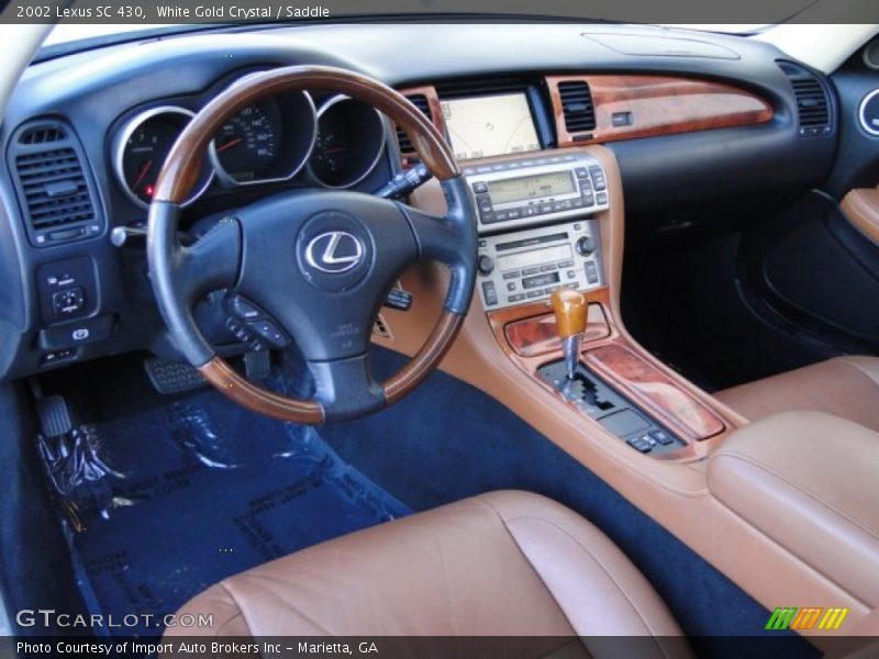 White Gold Crystal / Saddle 2002 Lexus SC 430