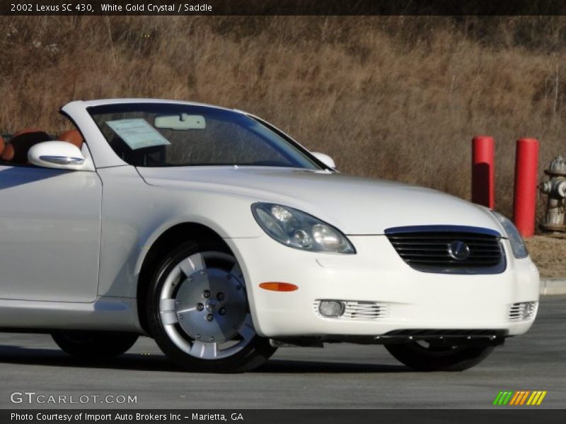 White Gold Crystal / Saddle 2002 Lexus SC 430
