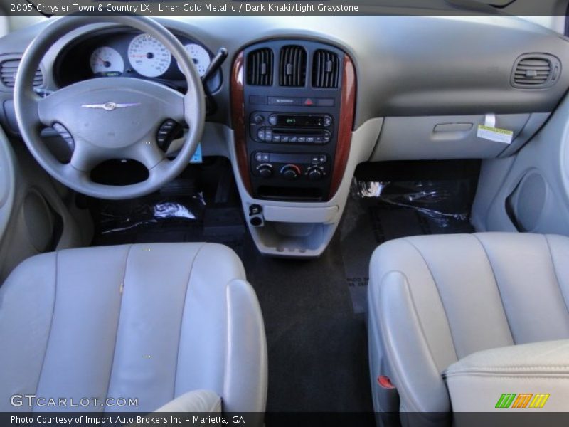 Linen Gold Metallic / Dark Khaki/Light Graystone 2005 Chrysler Town & Country LX
