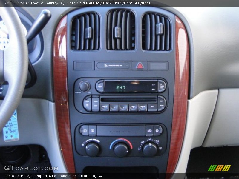 Linen Gold Metallic / Dark Khaki/Light Graystone 2005 Chrysler Town & Country LX