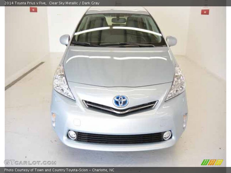 Clear Sky Metallic / Dark Gray 2014 Toyota Prius v Five