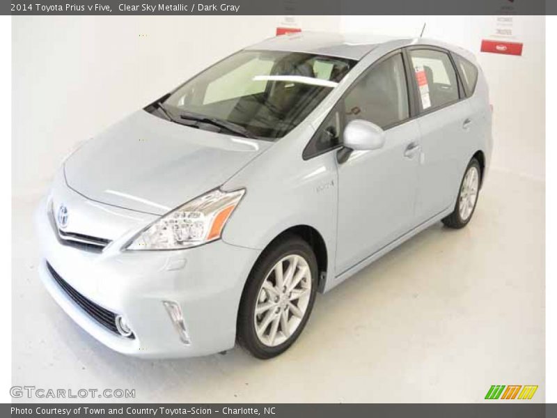 Clear Sky Metallic / Dark Gray 2014 Toyota Prius v Five