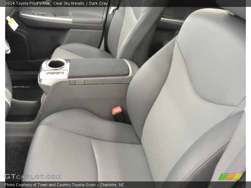 Clear Sky Metallic / Dark Gray 2014 Toyota Prius v Five