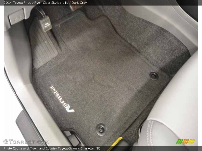 Clear Sky Metallic / Dark Gray 2014 Toyota Prius v Five
