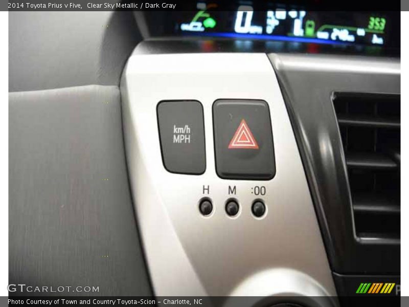 Clear Sky Metallic / Dark Gray 2014 Toyota Prius v Five