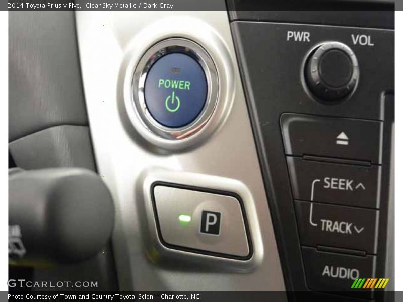 Clear Sky Metallic / Dark Gray 2014 Toyota Prius v Five