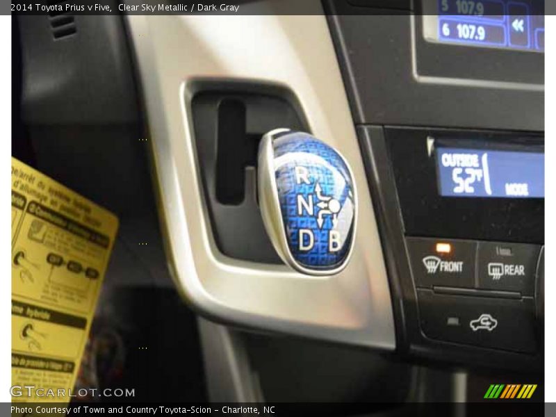 Clear Sky Metallic / Dark Gray 2014 Toyota Prius v Five