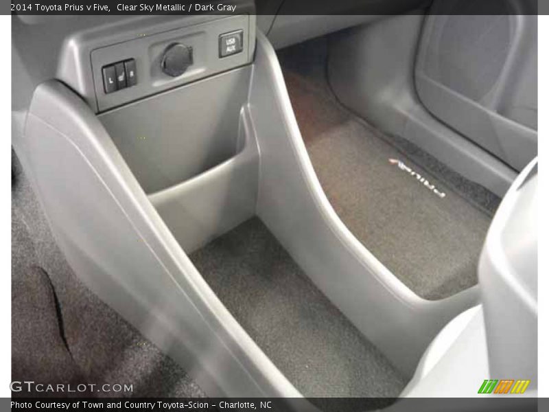 Clear Sky Metallic / Dark Gray 2014 Toyota Prius v Five